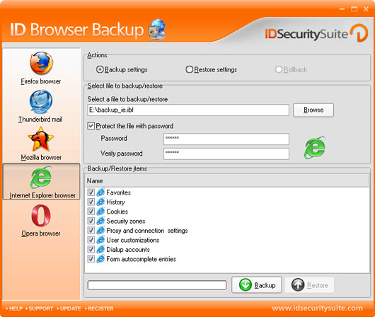 Browser Backup id-browser-backup-sc