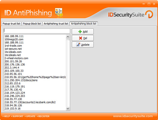 Click to view ID AntiPhishing 1.2 screenshot