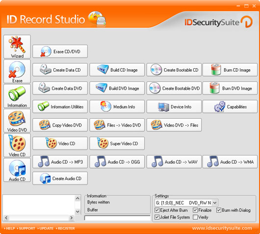 ID Record Studio screen shot