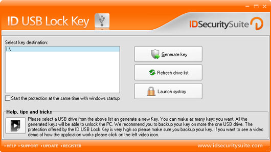 Click to view ID USB Lock Key 1.2 screenshot